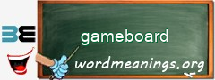 WordMeaning blackboard for gameboard